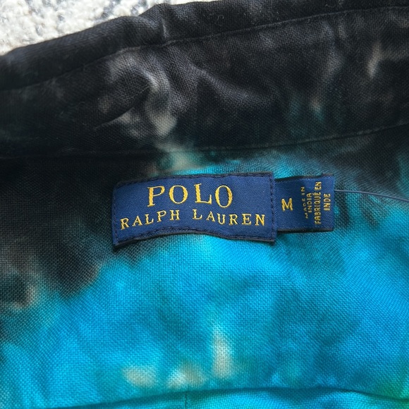 NWT Polo Ralph Lauren Tie Dye Button Up Shirt Size M - Picture 3 of 3